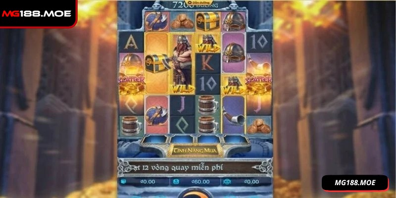 Asgard Trỗi Dậy - Thức Tỉnh Sức Mạnh Các Vị Thần Bắc Âu 3 Tận dụng tốt free spin và wild để tăng lợi nhuận