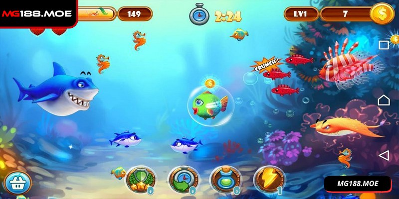 Bắn Cá Đại Dương - Bùng Nổ Trải Nghiệm Giải Trí Cực Sôi Động 2 Muốn thắng bắn cá đại dương cần liên tục xả đạn vào mục tiêu