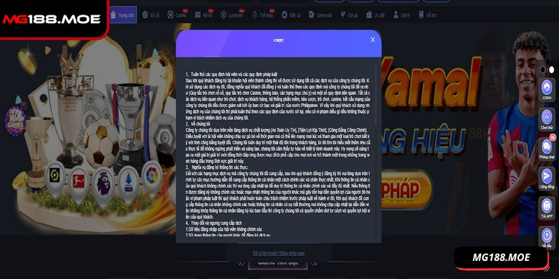 Cần đồng ý với quy tắc cá cược nhà cái đưa ra