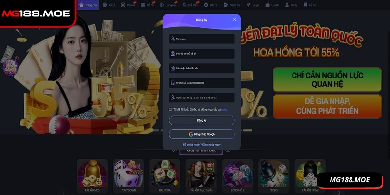 Sau khi hoàn tất tạo tài khoản hãy truy cập ngay