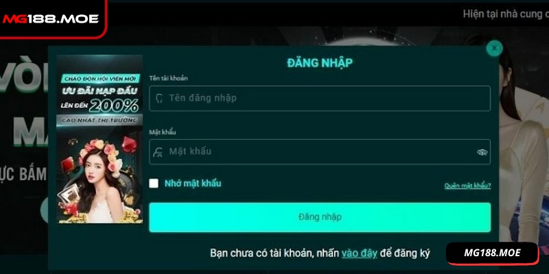 Đăng nhập MG188 dễ dàng, nhanh chóng